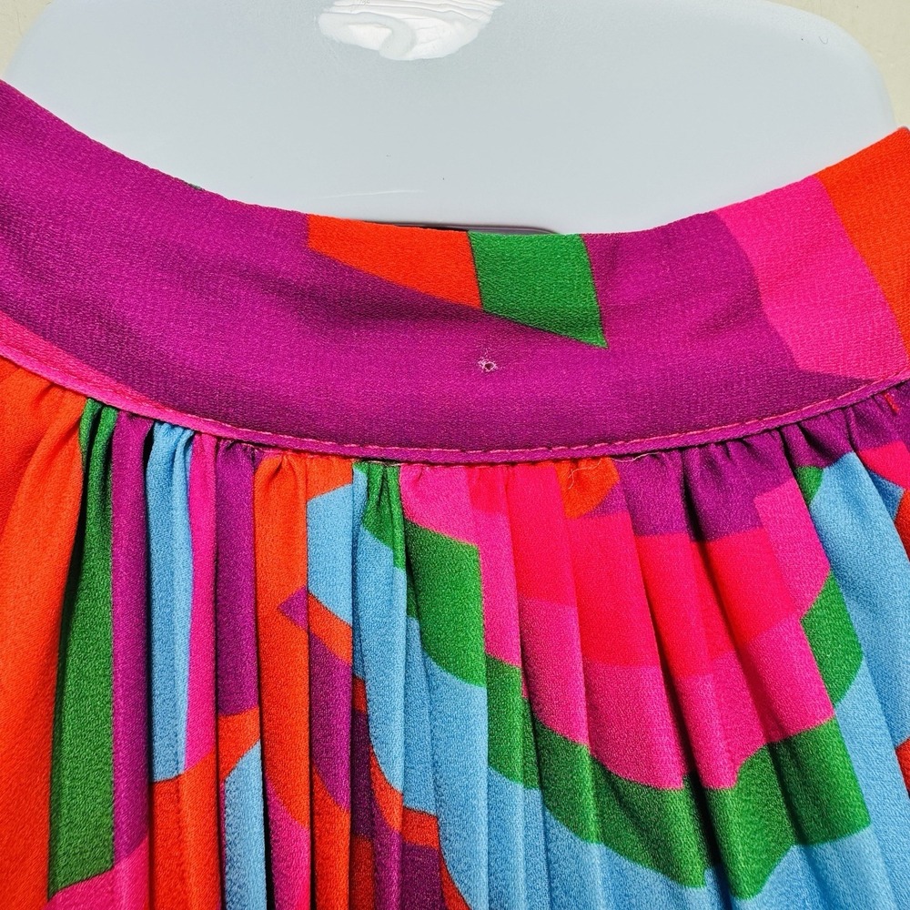 Flying Tomato Halter Trapeze Swing Pleated Resort Short Summer Party Dress L - Picture 8 of 9